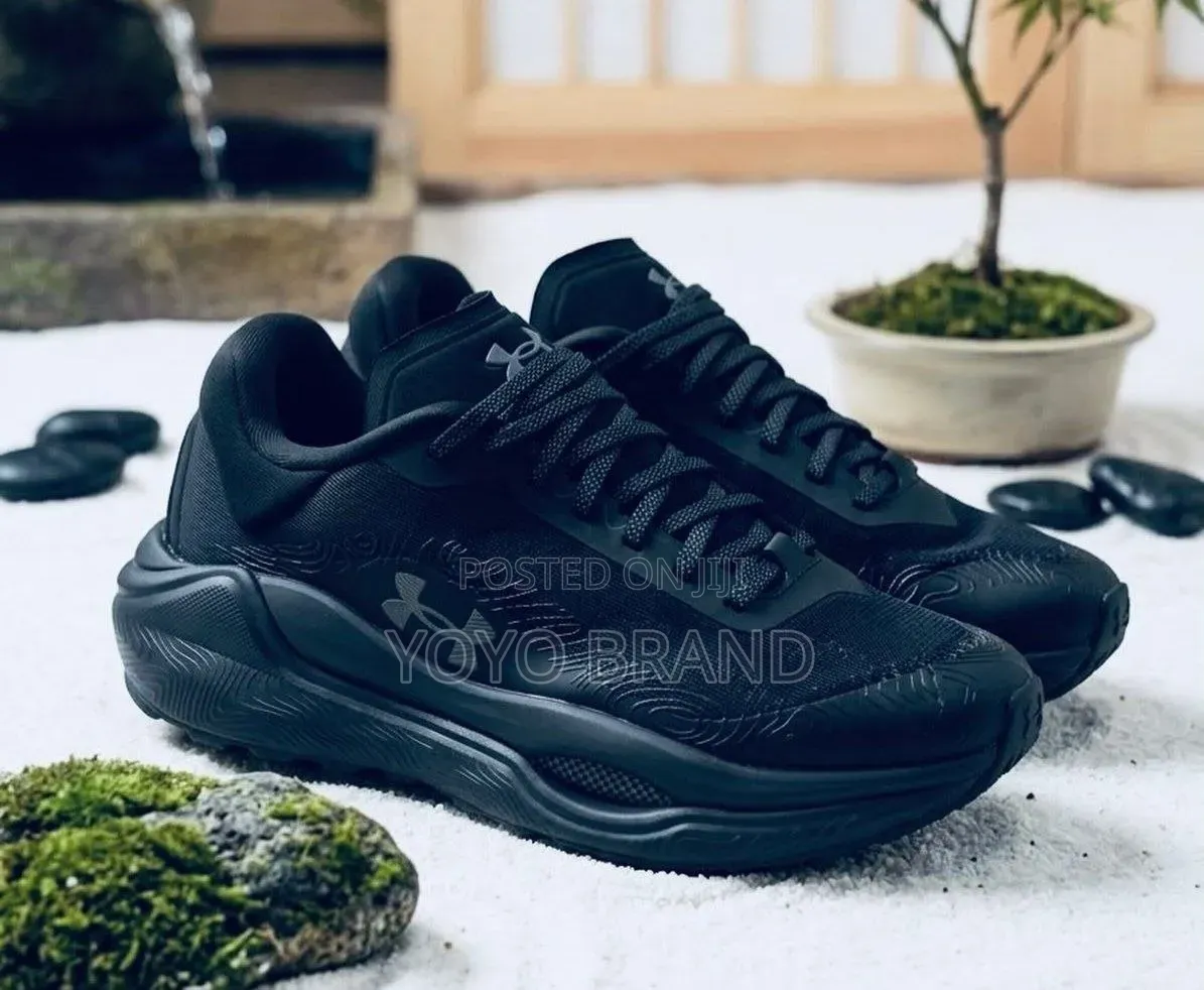 Under Armour Athletic Sneakers"TripleBlack"Unisex Shoes