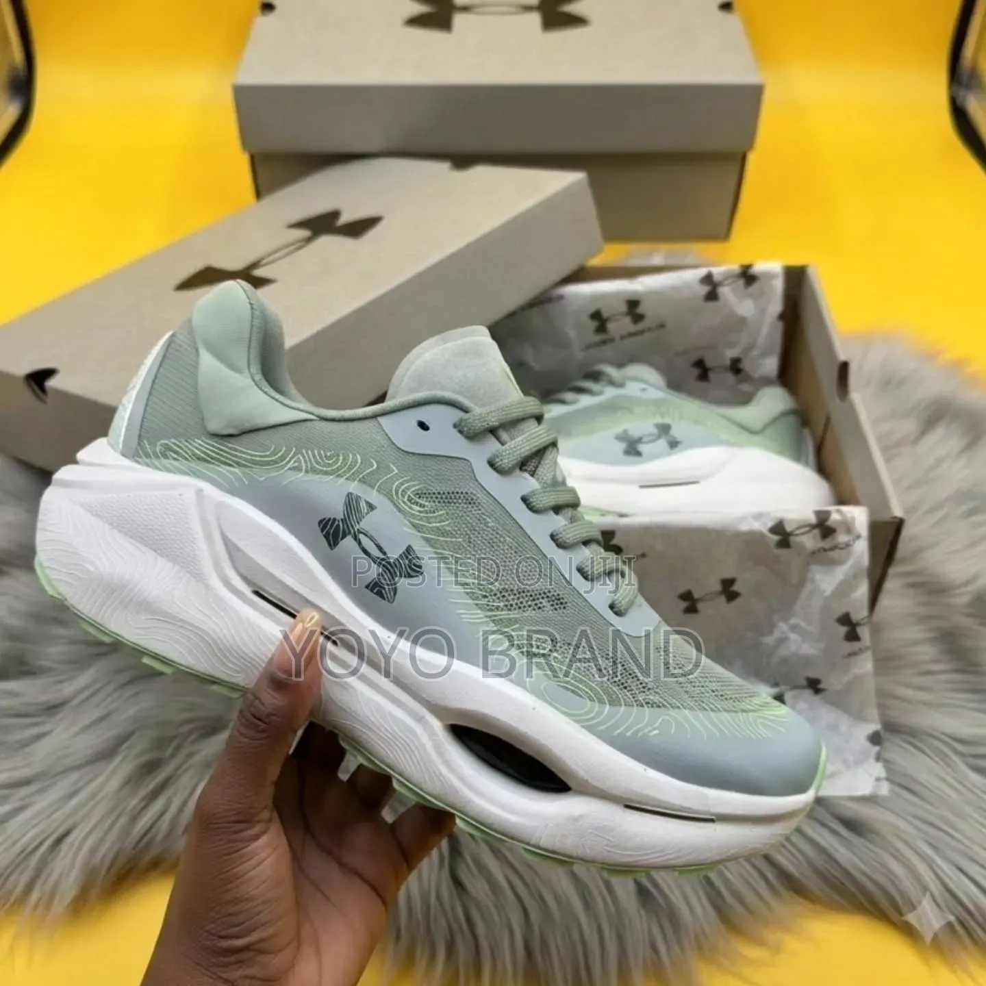 Under Armour Athletic Sneakers"Green/Gray"Unisex Shoes