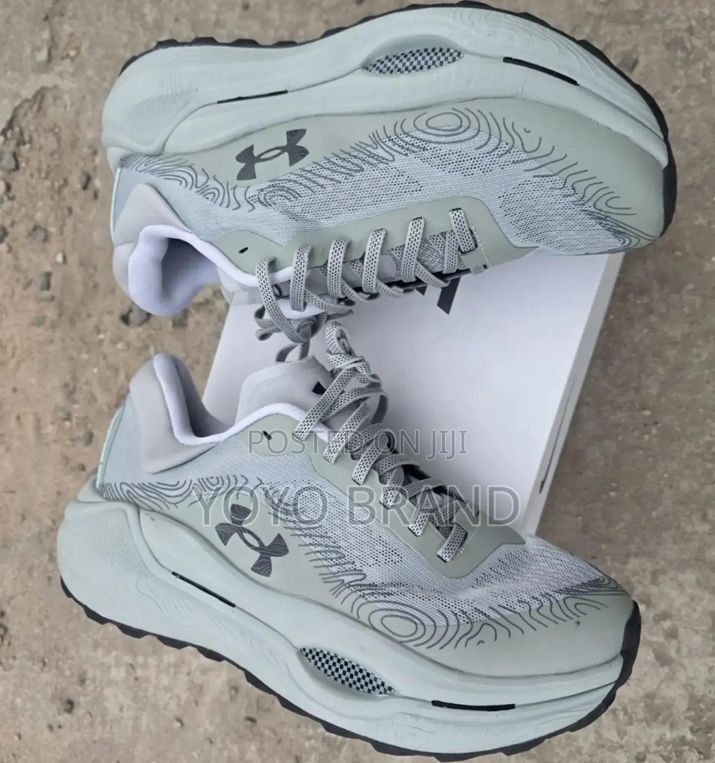 Under Armour Athletic Sneakers"light Gray"Unisex Shoes