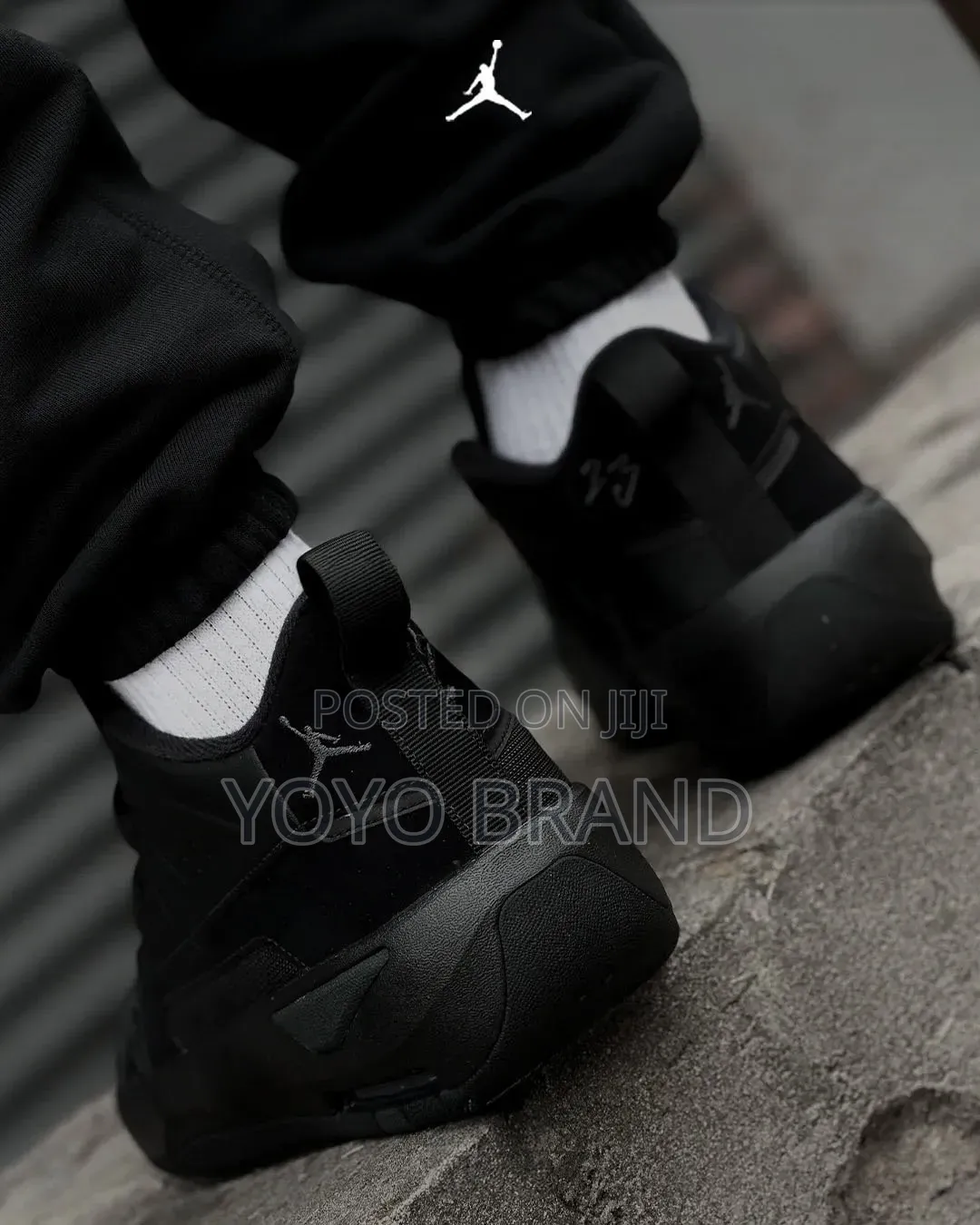 NIKE Air Jordan Max Aura 7"Triple Black"Half Boots