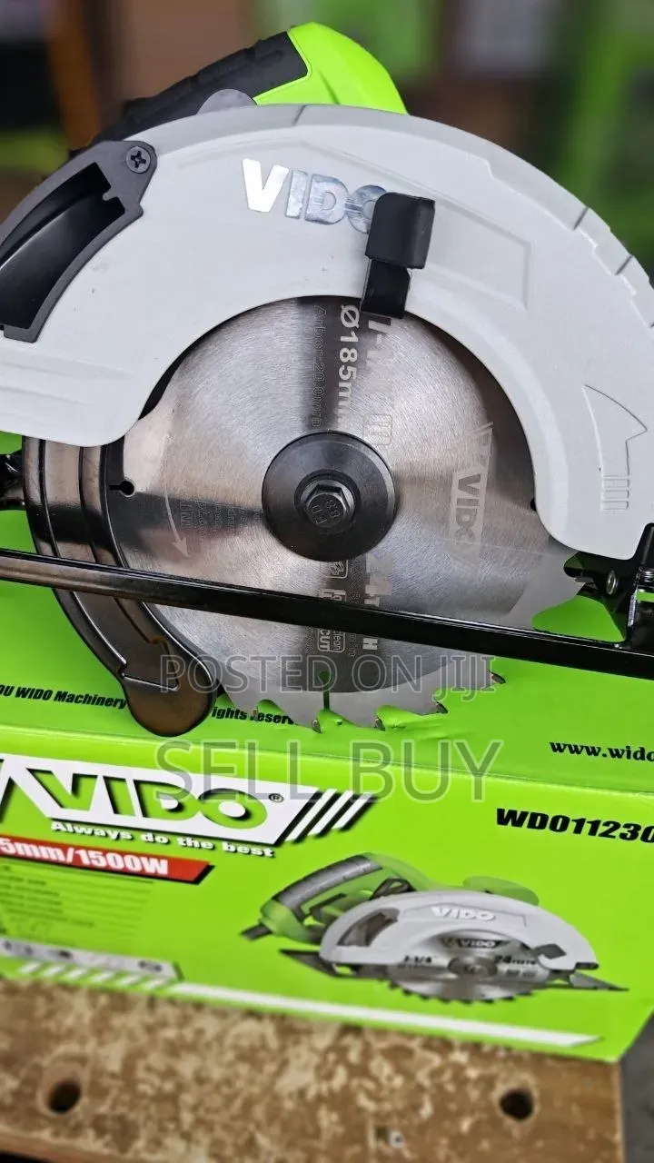 ቪዶ (VIDO) 1500W 185mm የኤሌክትሪክ የእንጨት መቁረጫ ማሽን (Circular Saw)