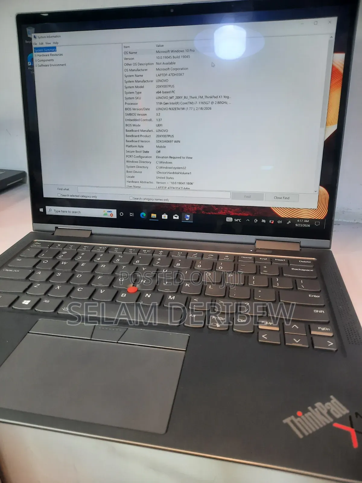 New Laptop Lenovo ThinkPad X1 Yoga 32GB Intel Core i7 SSD 512GB