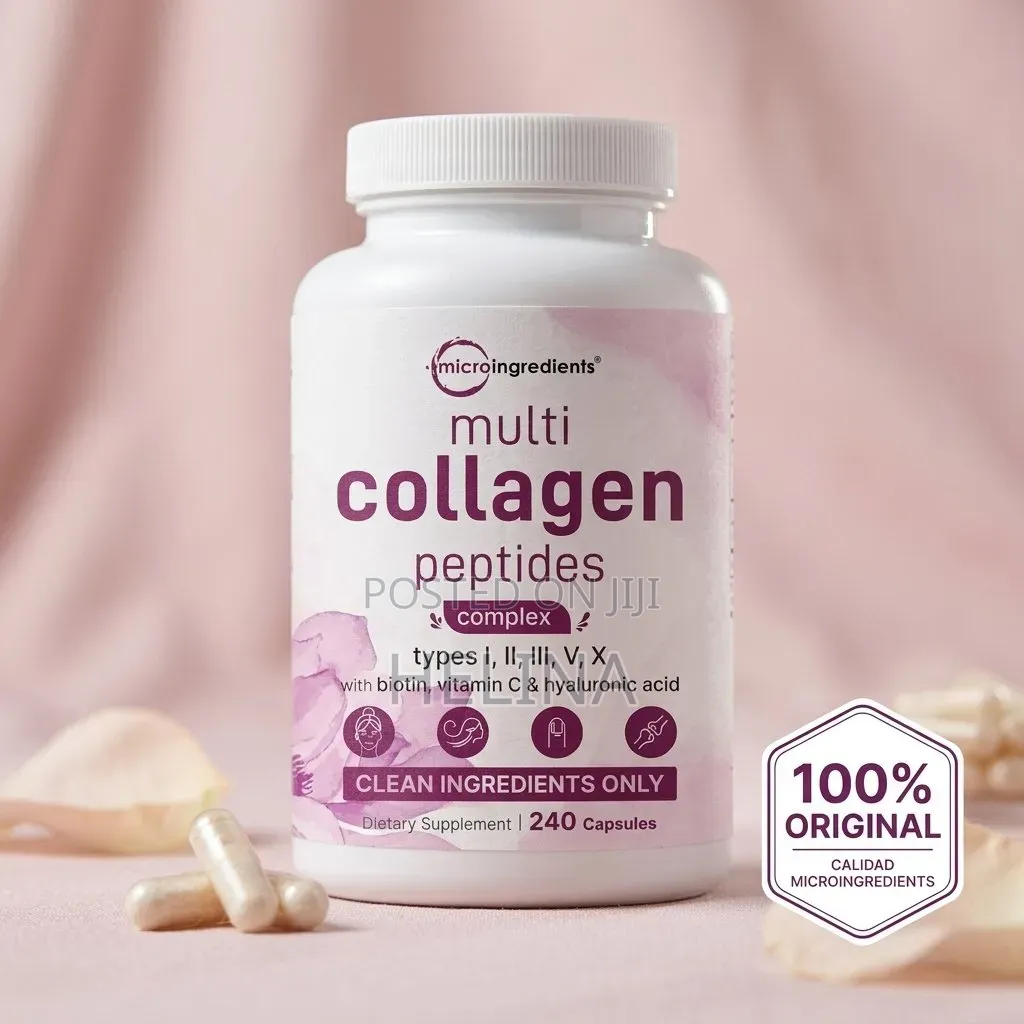 8in1 Multi Collagen Peptides Complex 240 Capsules Original From USA