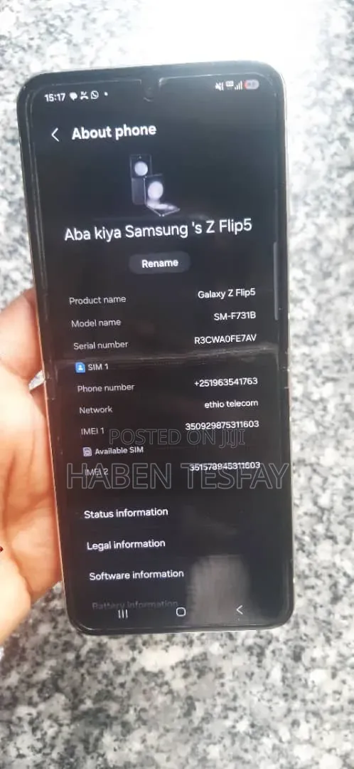 Samsung Galaxy Z Flip 5 256 GB Black