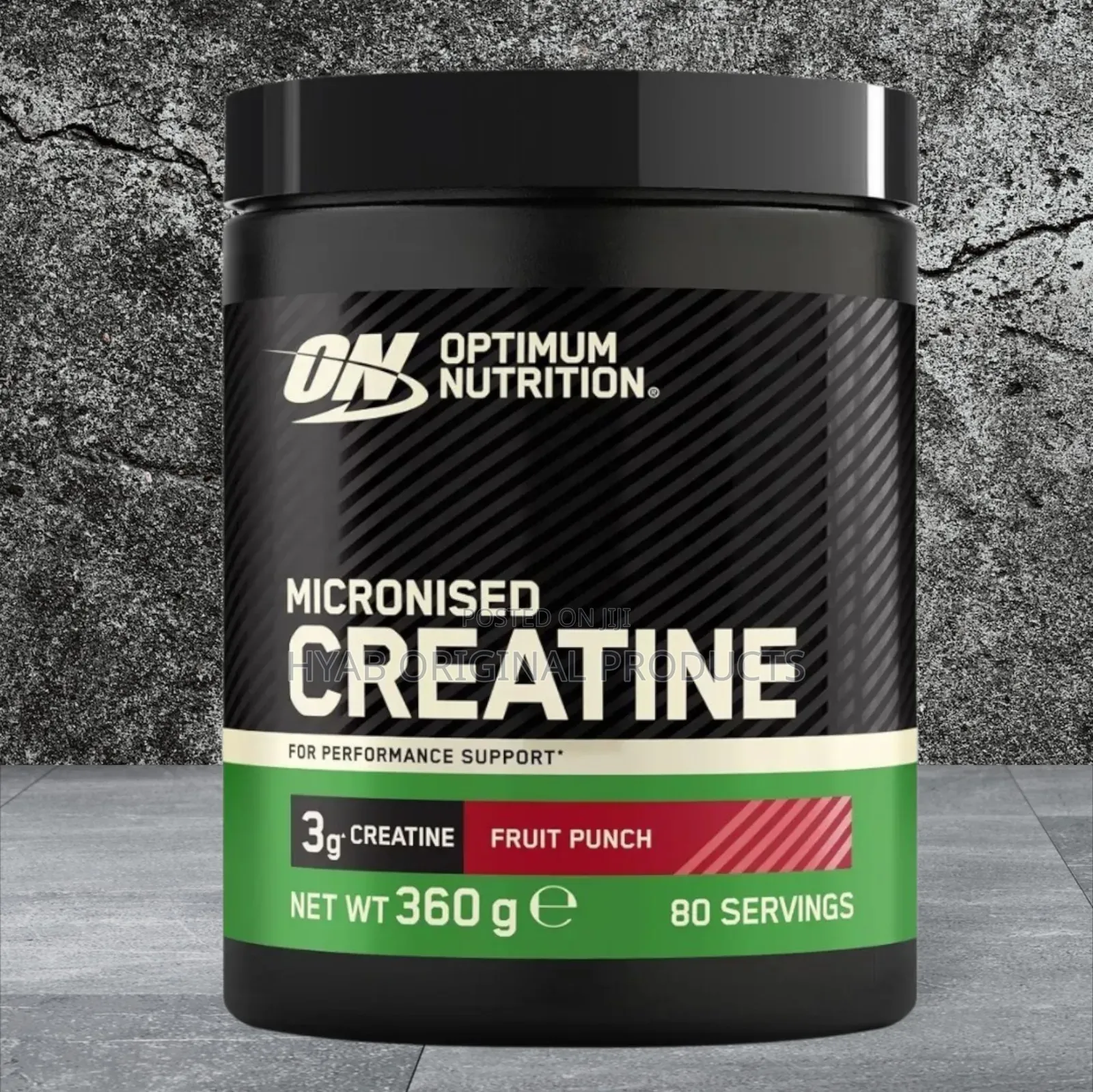 On Micronised Creatine Monohydrate , 360g
Fruit Punch, 80 Servings