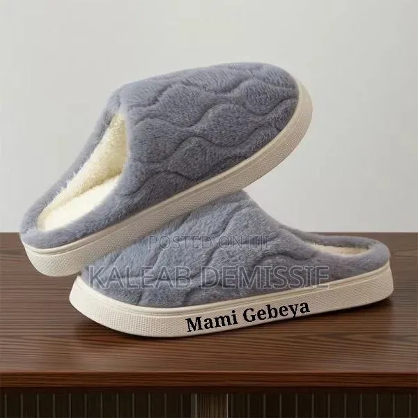 Cozy Taupe Winter Slippers
