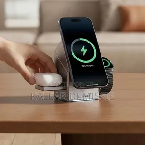 3-in-1 Electric Rotating Magnetic Wireless Charger