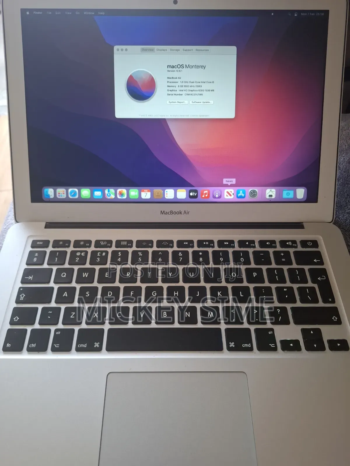 Laptop Apple MacBook Air 2017 8GB Intel Core i5 SSD 128GB
