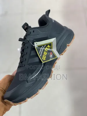 Adidas Gore-Tex Sneakers Featuring a Contrasting Textured Gum Outsole
