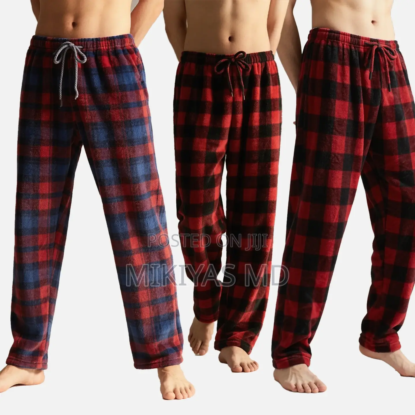 piecesOEM Men's 280GSM Plaid Flannel Pajama Pants Warm Woven Sleep