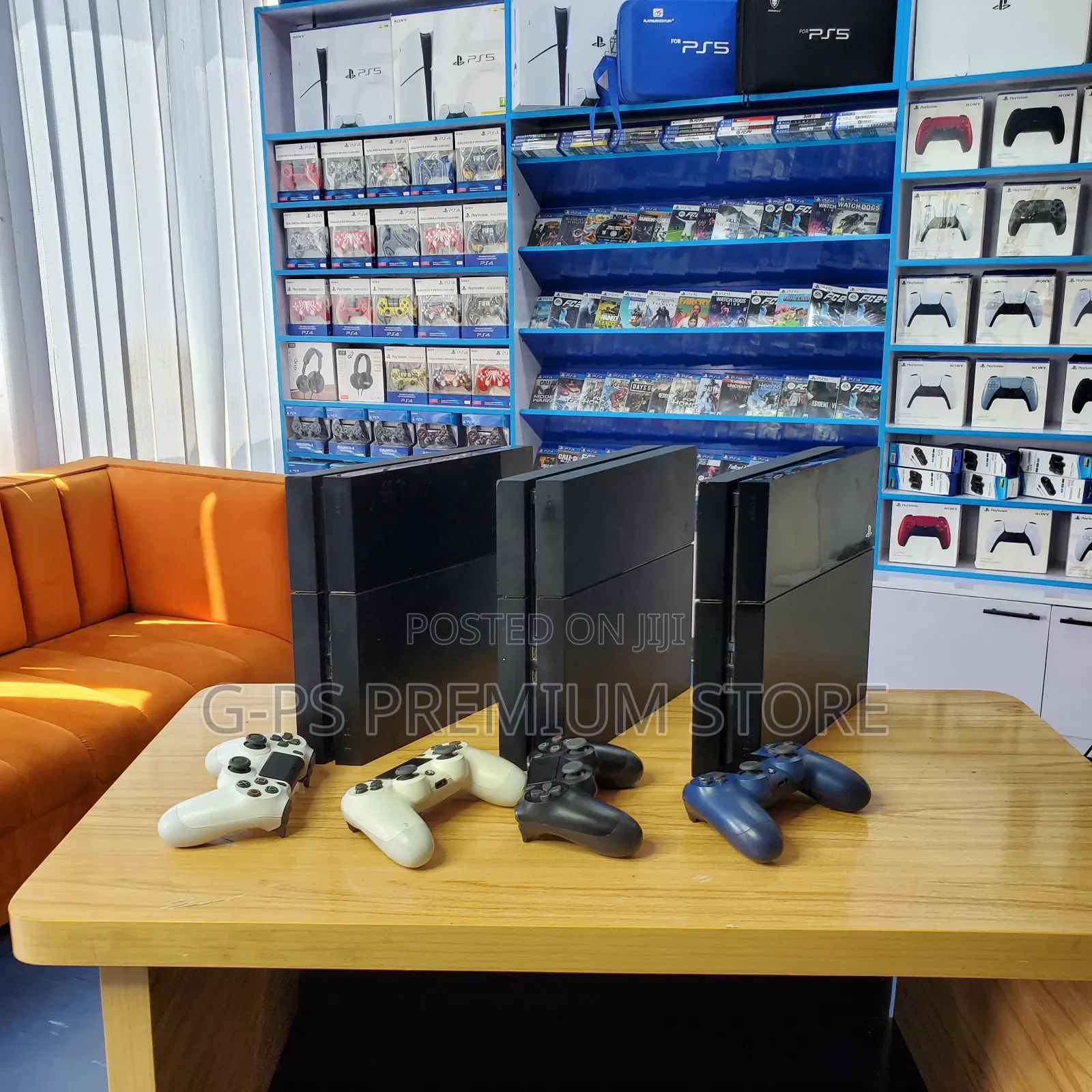 PS4 Fat Jailbreak | 10 ጌሞች + 2 Original Joystick ያልተፈታ Dubai Used