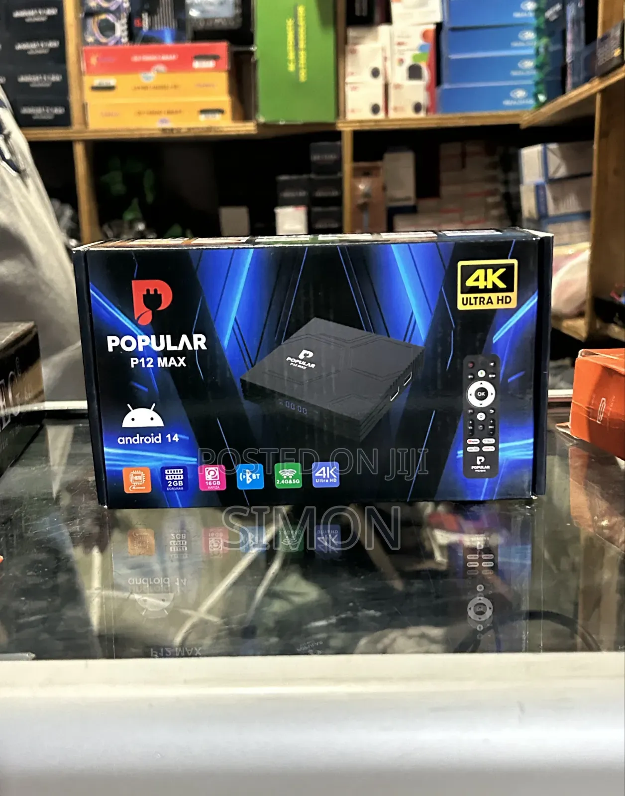 Popular P12 Max Android 14 Ultra HD Smart TV Box