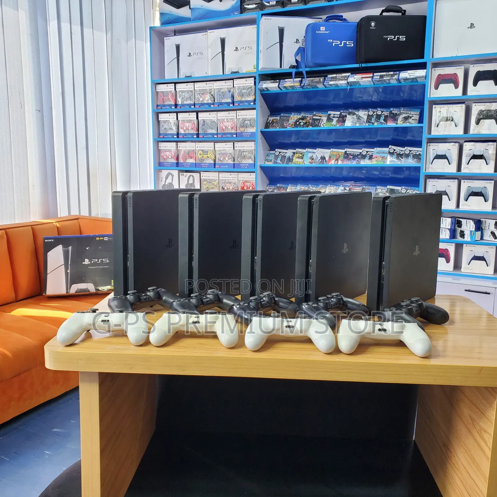 PS4 Slim Jailbreak (ጄልብሬክ)12 ጌሞች 2 Original Joystick ያልተፈታ Dubai Used