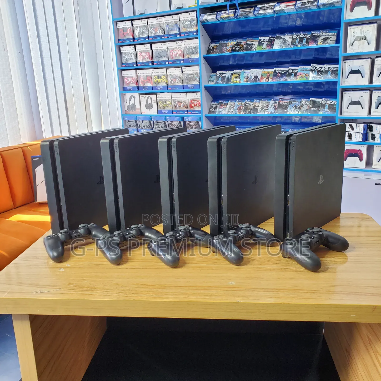 PS4 Slim Jailbreak (ጄልብሬክ)12 ጌሞች 2 Original Joystick ያልተፈታ Dubai Used