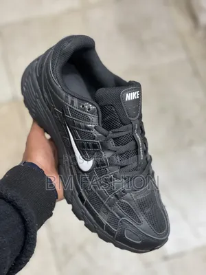 Nike P-6000 "Black N White" Sneaker Featuring Predominantly Black Mesh