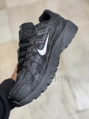 Nike P-6000 "Black N White" Sneaker Featuring Predominantly Black Mesh