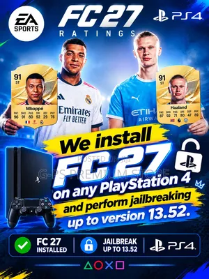 PS4 13.52 Jailbreak + FC 27 ጌም