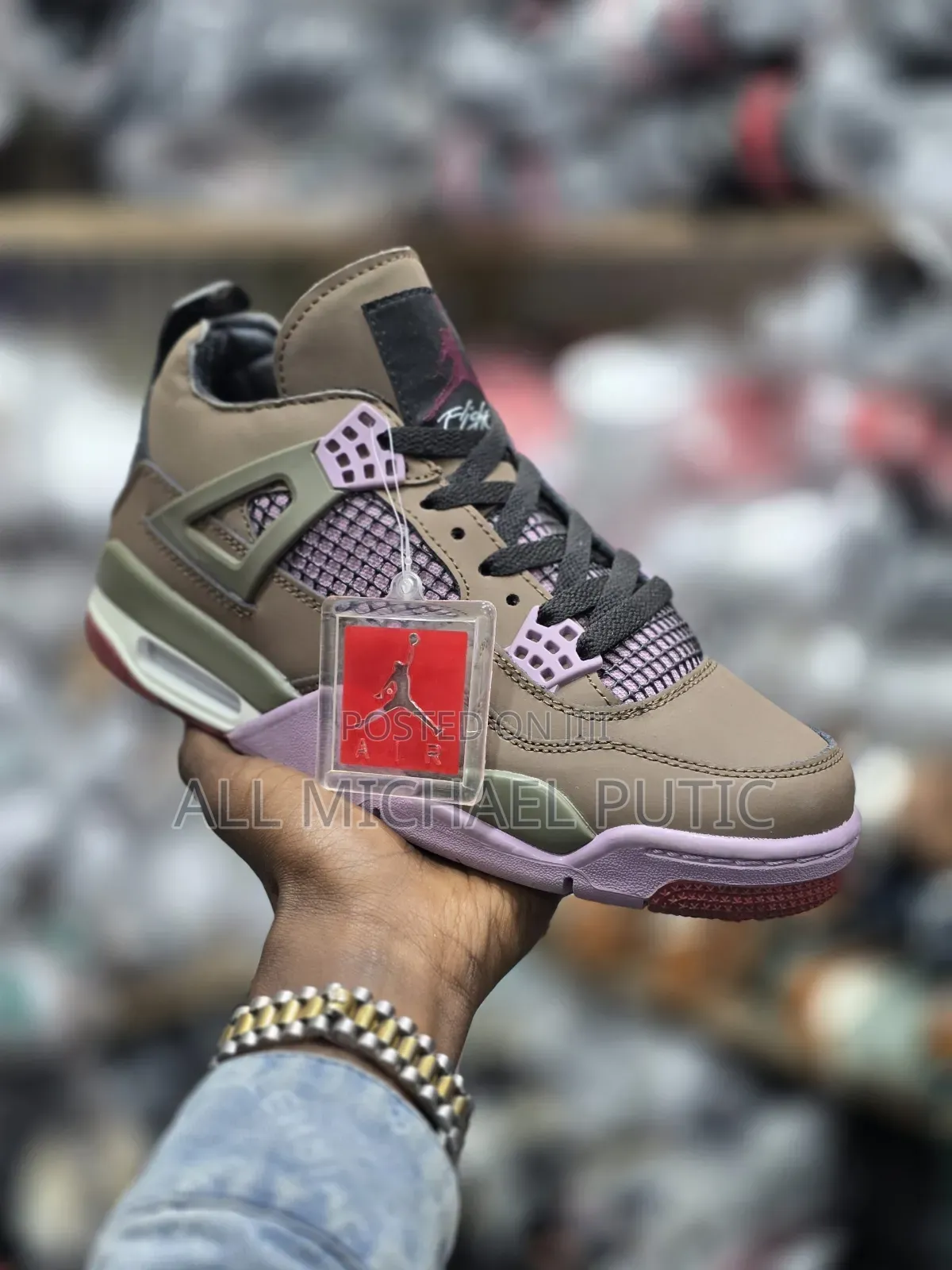 Air Jordan 4 Retro "Cave Stone and Black"
