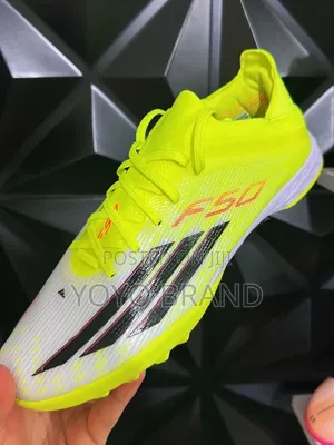 Adidas F50 League Turf Bright Yellow/White Football Shoes