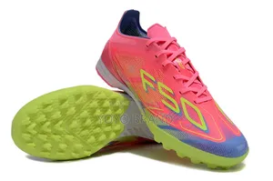 Adidas F50 Turf League Pink/Yellow Football Shoes