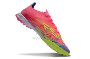 Adidas F50 Turf League Pink/Yellow Football Shoes
