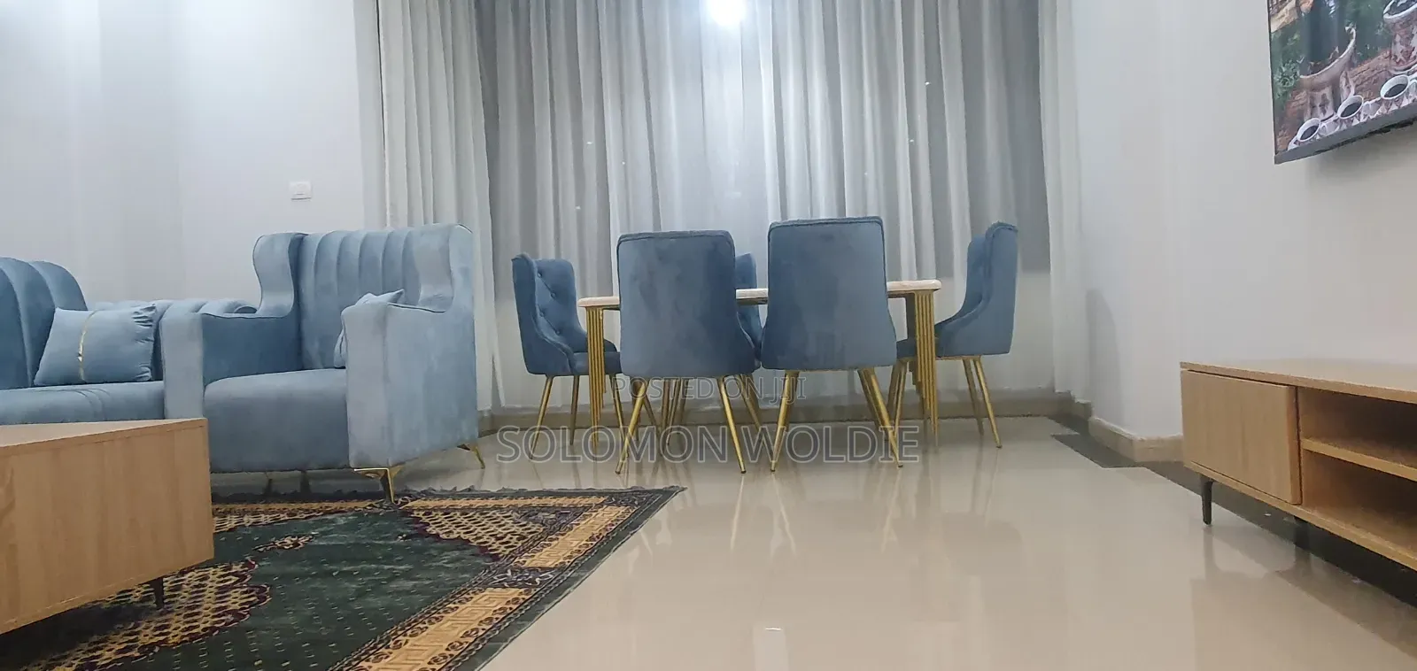 Furnished 3bdrm Apartment in Bole for rent