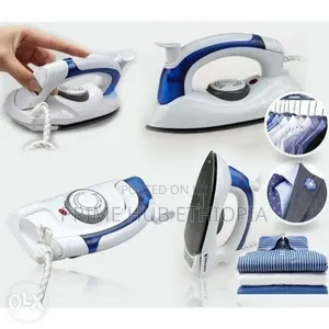 Palm Size Steam Iron Flat Folding Handle Push Button for Steam
