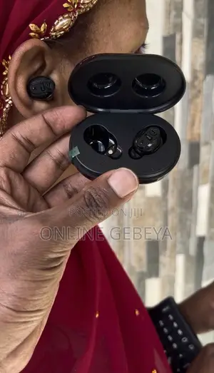 Black Pair Hearing Aid