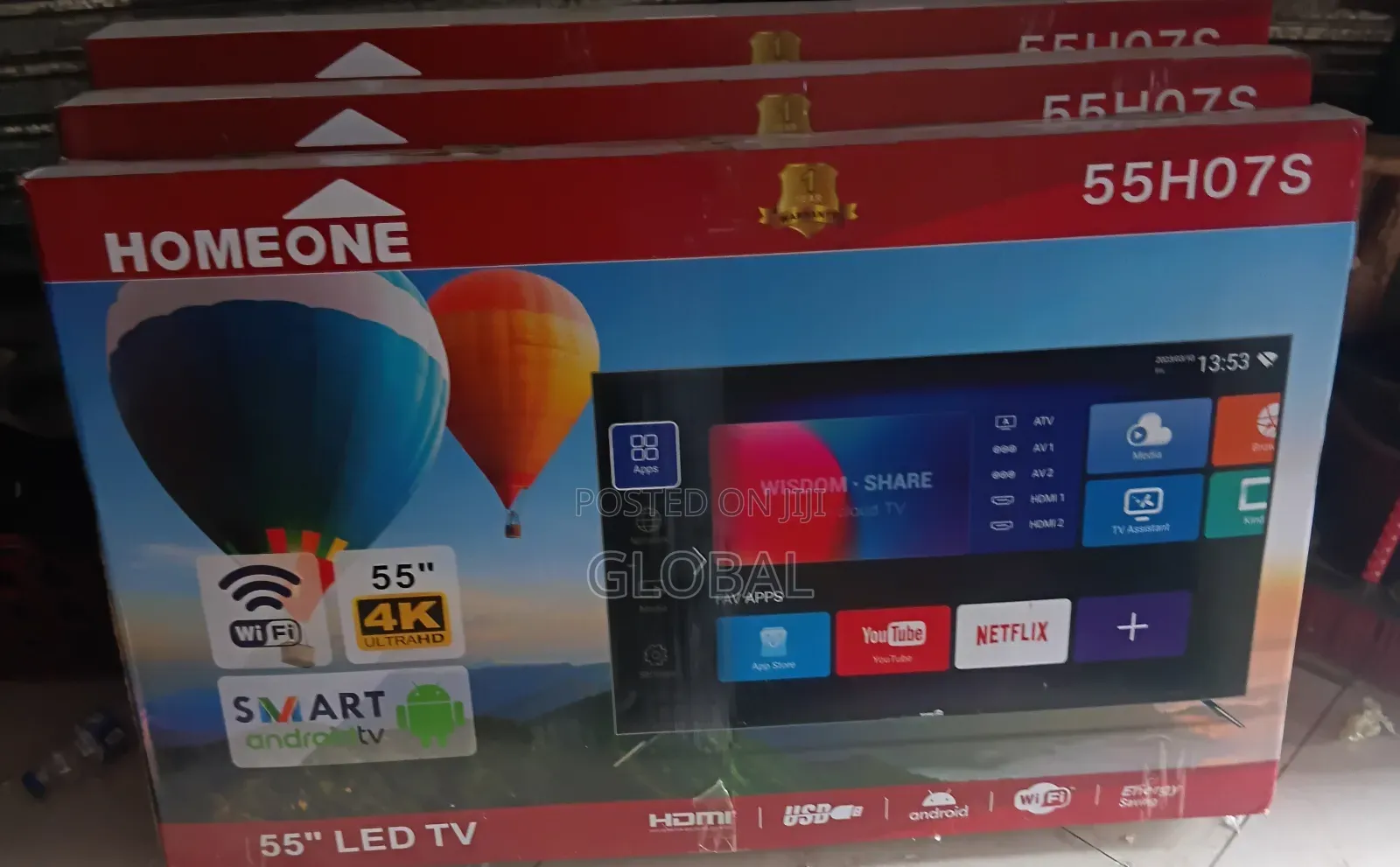 Home-One 55)android Smart TV