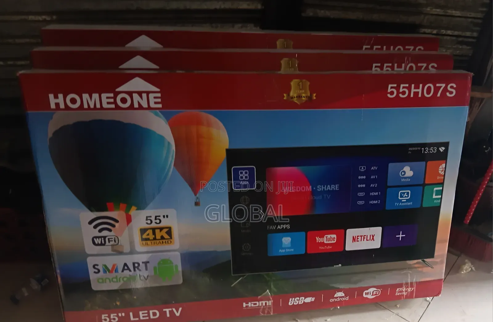 Home-One 55)android Smart TV