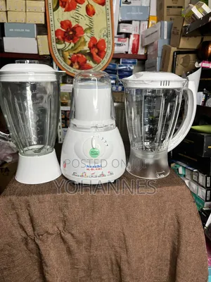Saachi NI-BI-4361-3-in-1 Blender With Glass Plastic Jars + Grinder