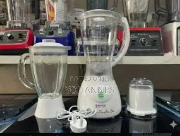Saachi NI-BI-4361-3-in-1 Blender With Glass Plastic Jars + Grinder