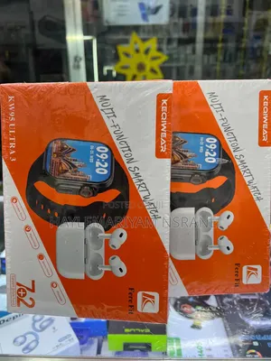 Keqiwear KW95 Ultra 3 Smartwatch Combo With Wireless Earbuds Straps