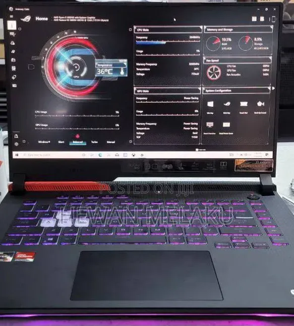 New Laptop Asus ROG Strix G15 G512 16GB AMD Ryzen 9 SSD 512GB
