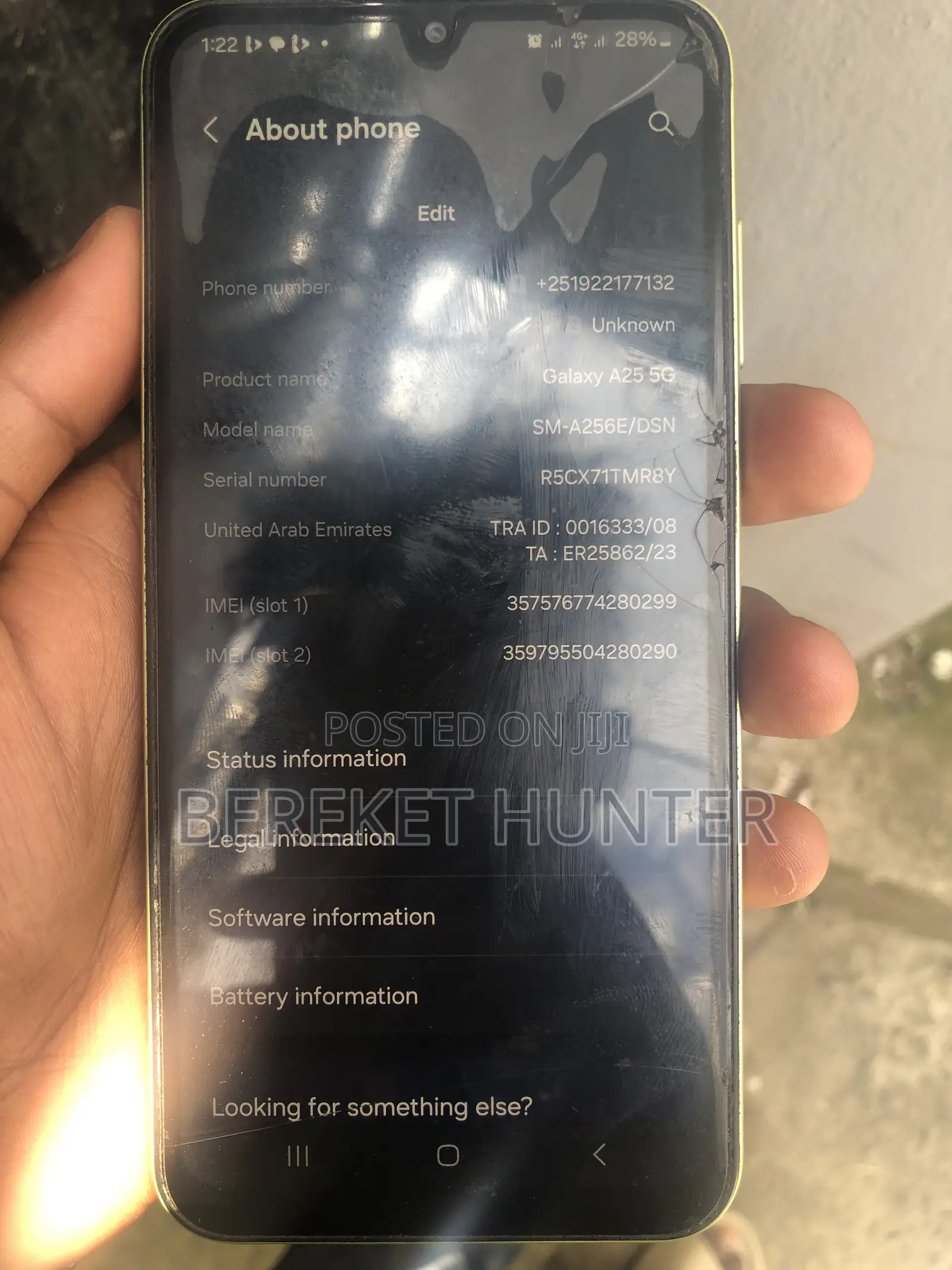 Samsung Galaxy A15 5G 128 GB Yellow