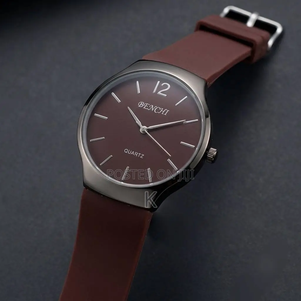 Benchi Circle Rubber Strap Quartz Watch