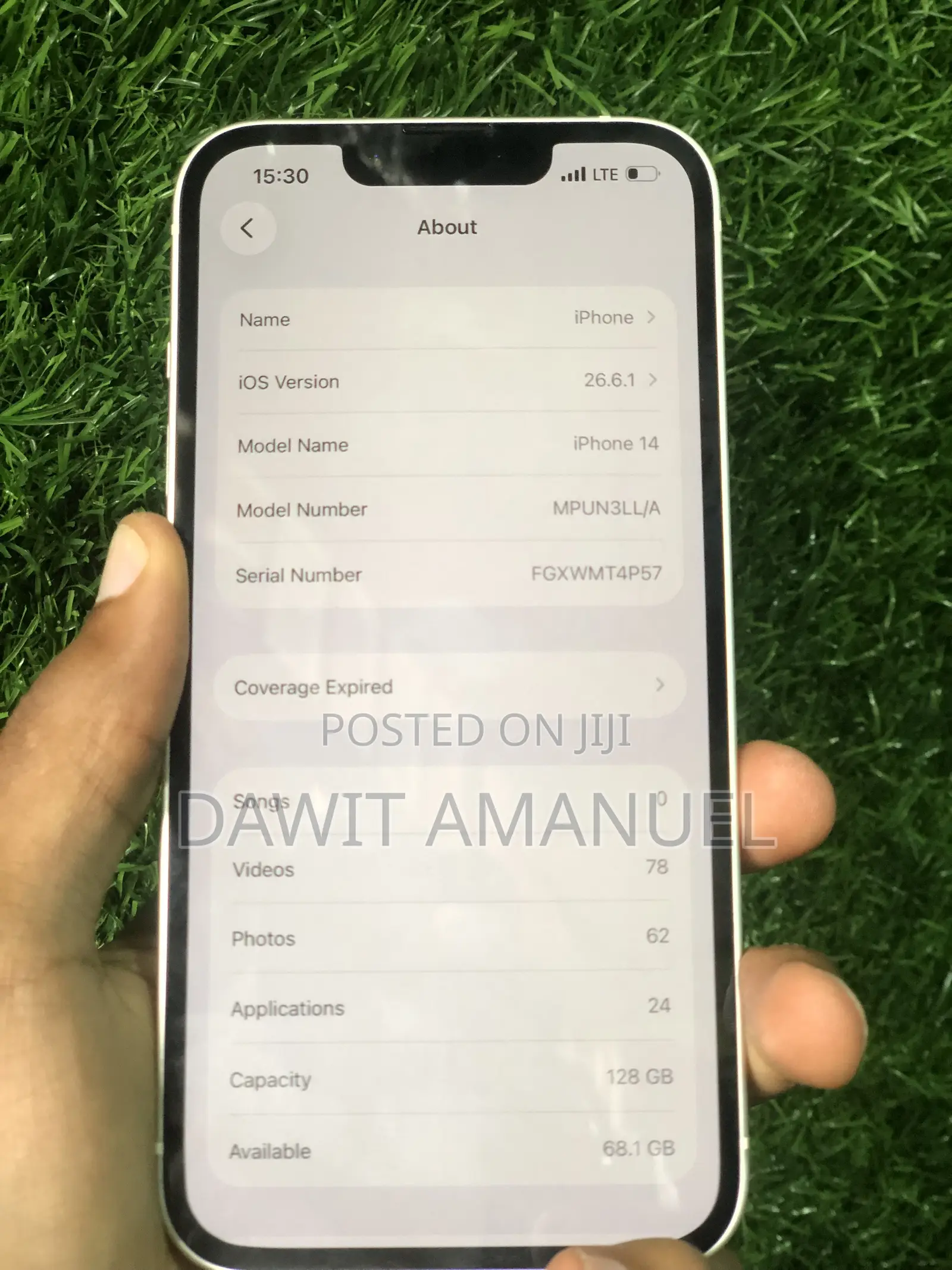 New Apple iPhone 14 128 GB White