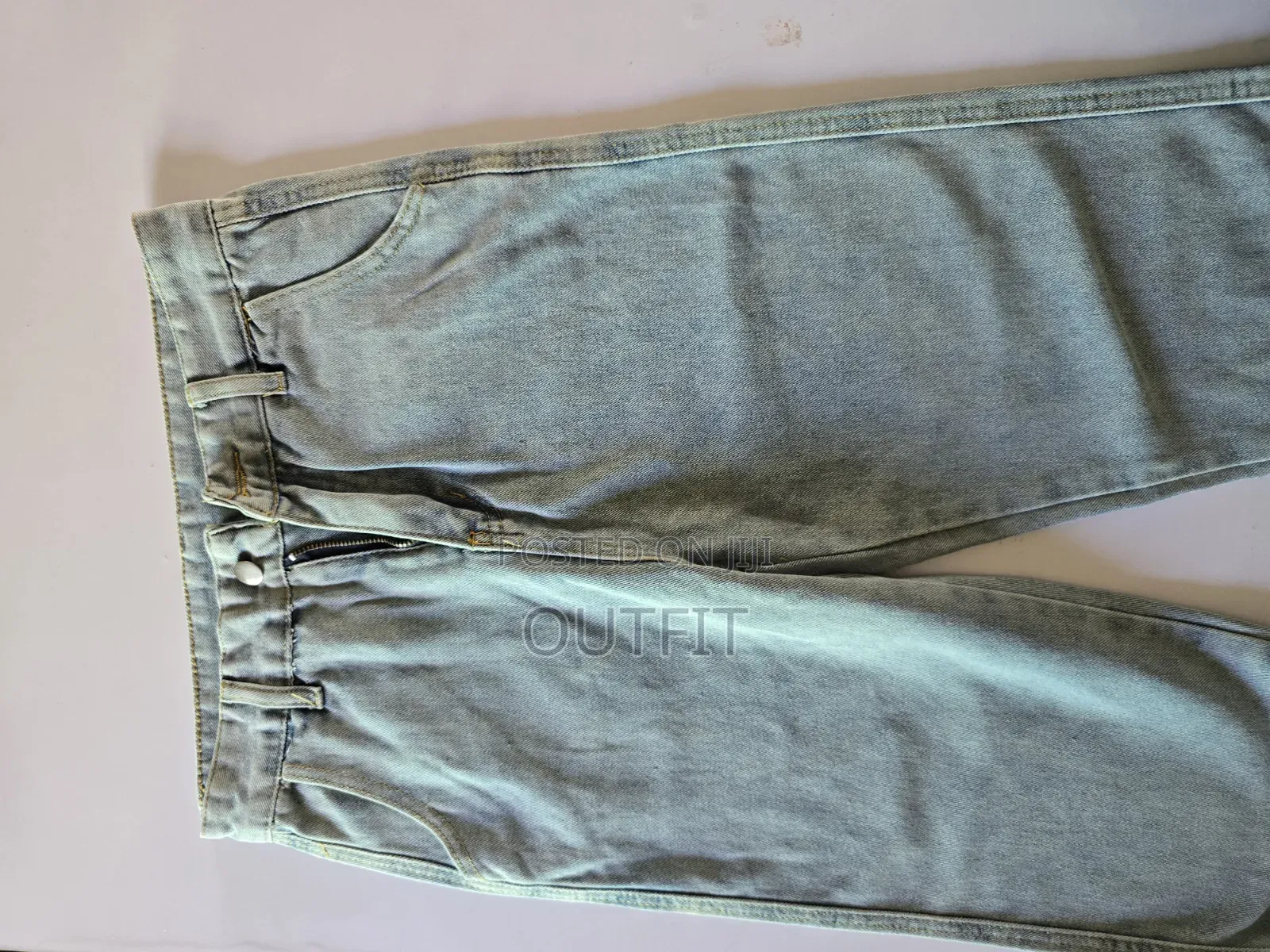 Wide Leg Denim Pants
