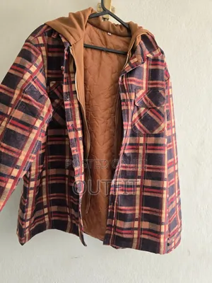 Hooded Plaid Quilted Jacket