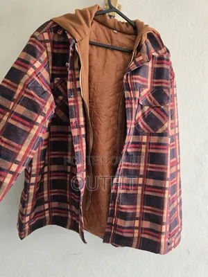 Hooded Plaid Quilted Jacket