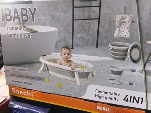 Foldable Baby Bath Tub With Accessories 4-in-1/Free Delivery