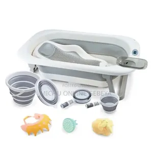 ሁሉን በ አንድ የያዘ ተጣጣፊ የልጆች ማጠቢያ/ 4in 1 Baby Bath Tub