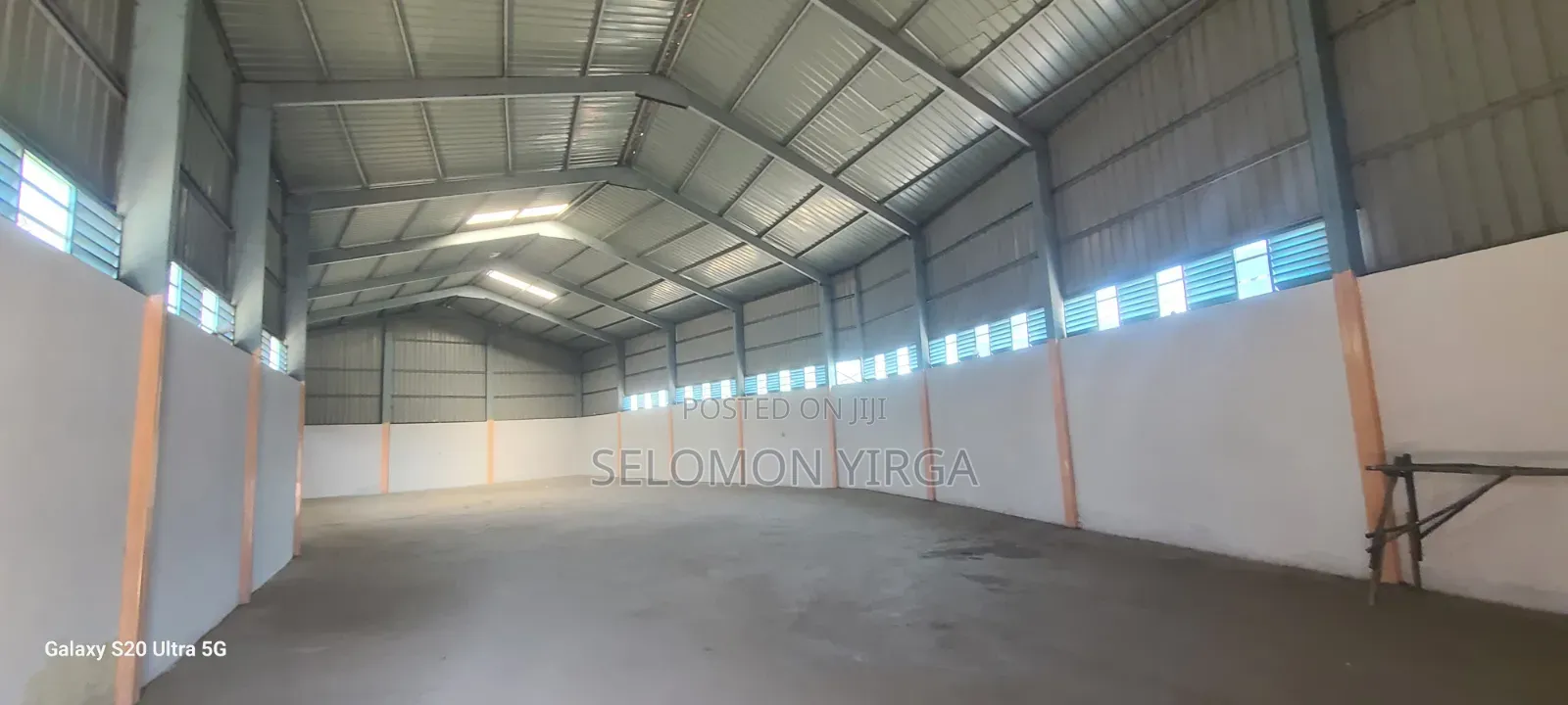 የሚከራይ መጋዘን ለማምረቻ የሚሆን