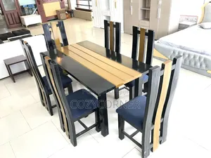 Refined 6 Seater Dining Set With Durability. የምግብ ጠረጴዛ