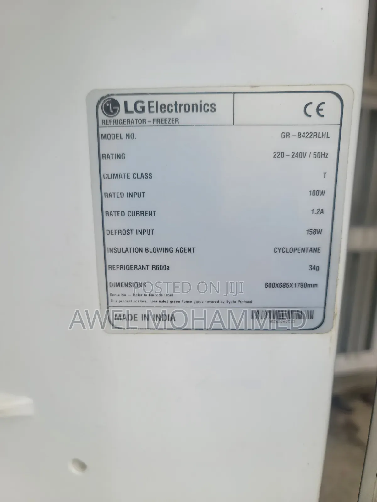 LG Fan Fridge