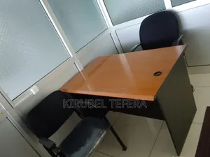 Office Table and Pair of Chairs