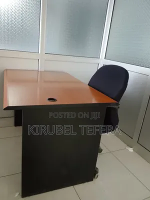 Office Table and Pair of Chairs