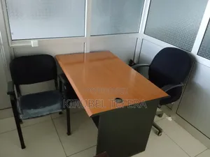 Office Table and Pair of Chairs