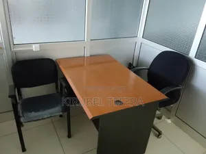 Office Table and Pair of Chairs