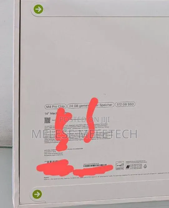 New Laptop Apple MacBook Pro 2024 M4 24GB Apple M4 Pro SSD 1T